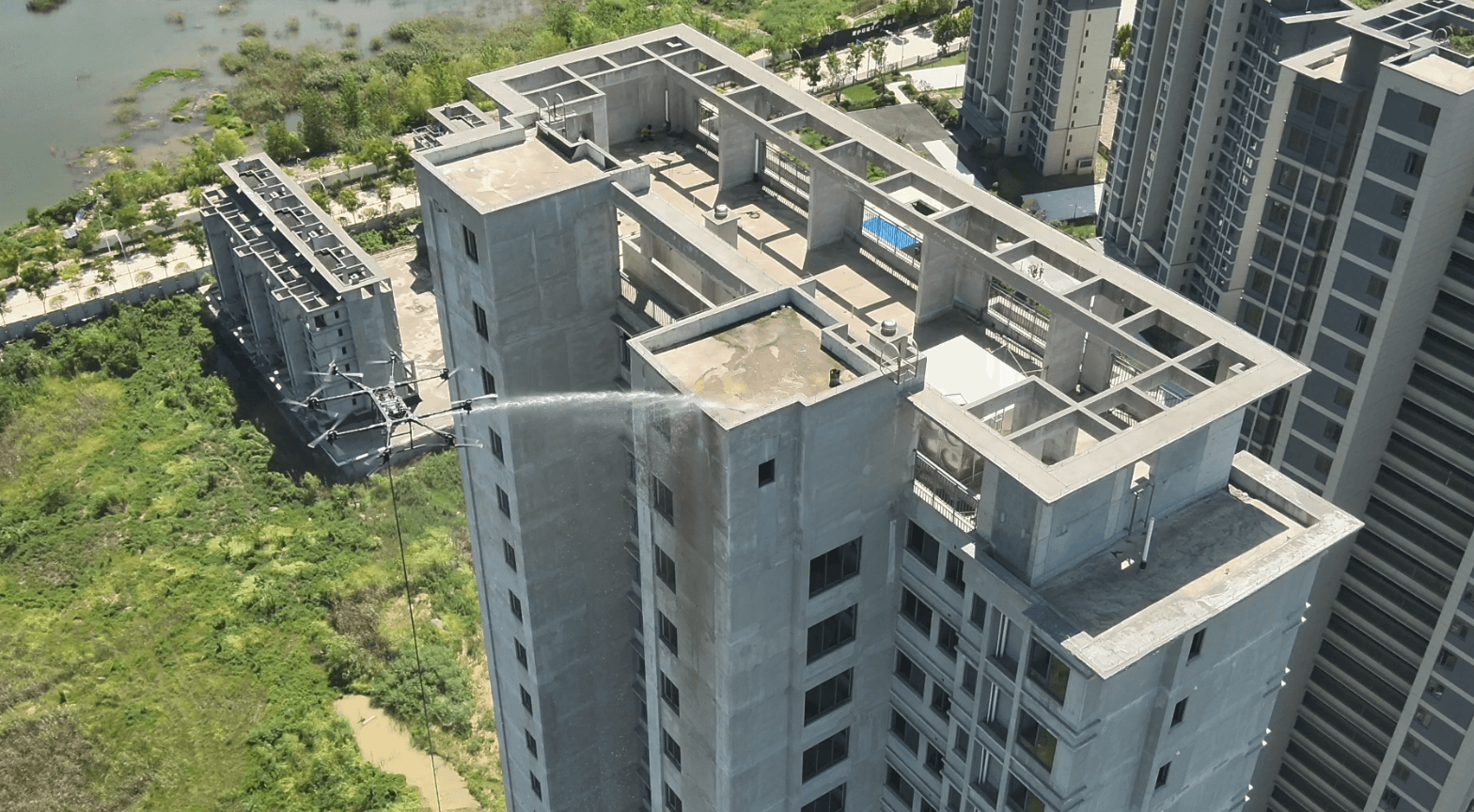 Solisyon Dròn pou Leve Lou pou Lojistik Vètikal ak Aplikasyon Antretyen Bilding